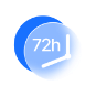 Delivered in 72 hours